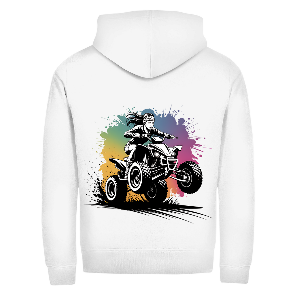 Unisex Zipper Hoodie Quad