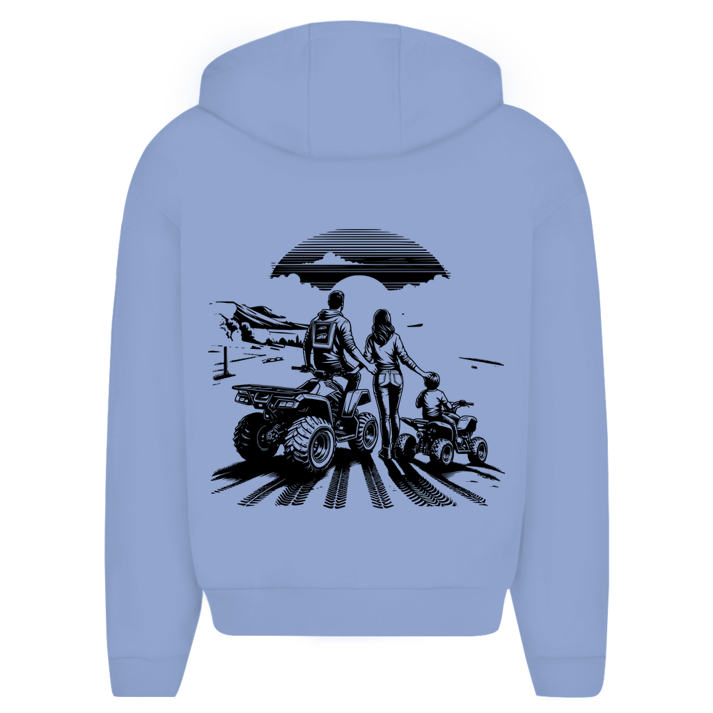Oversize Zipper Hoodie Quad Family