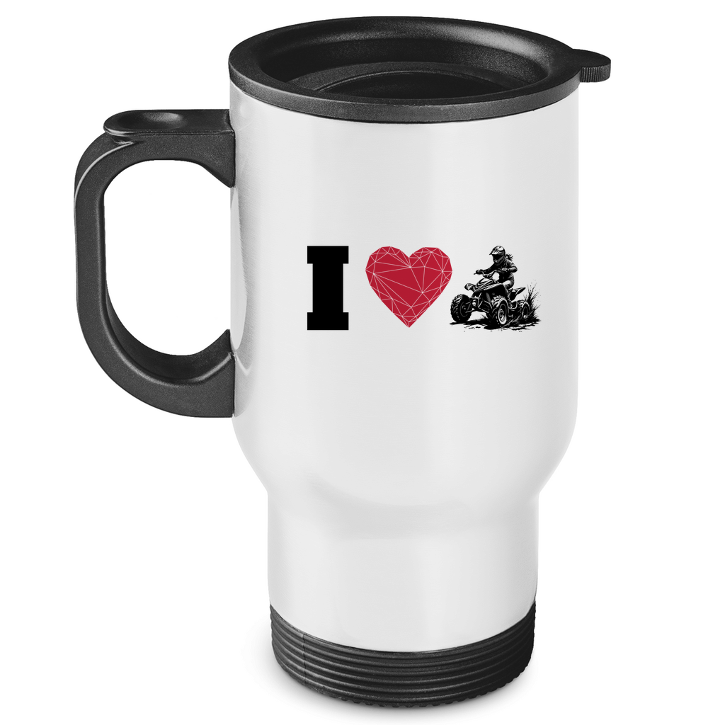 Edelstahl-Thermobecher I Love Quad