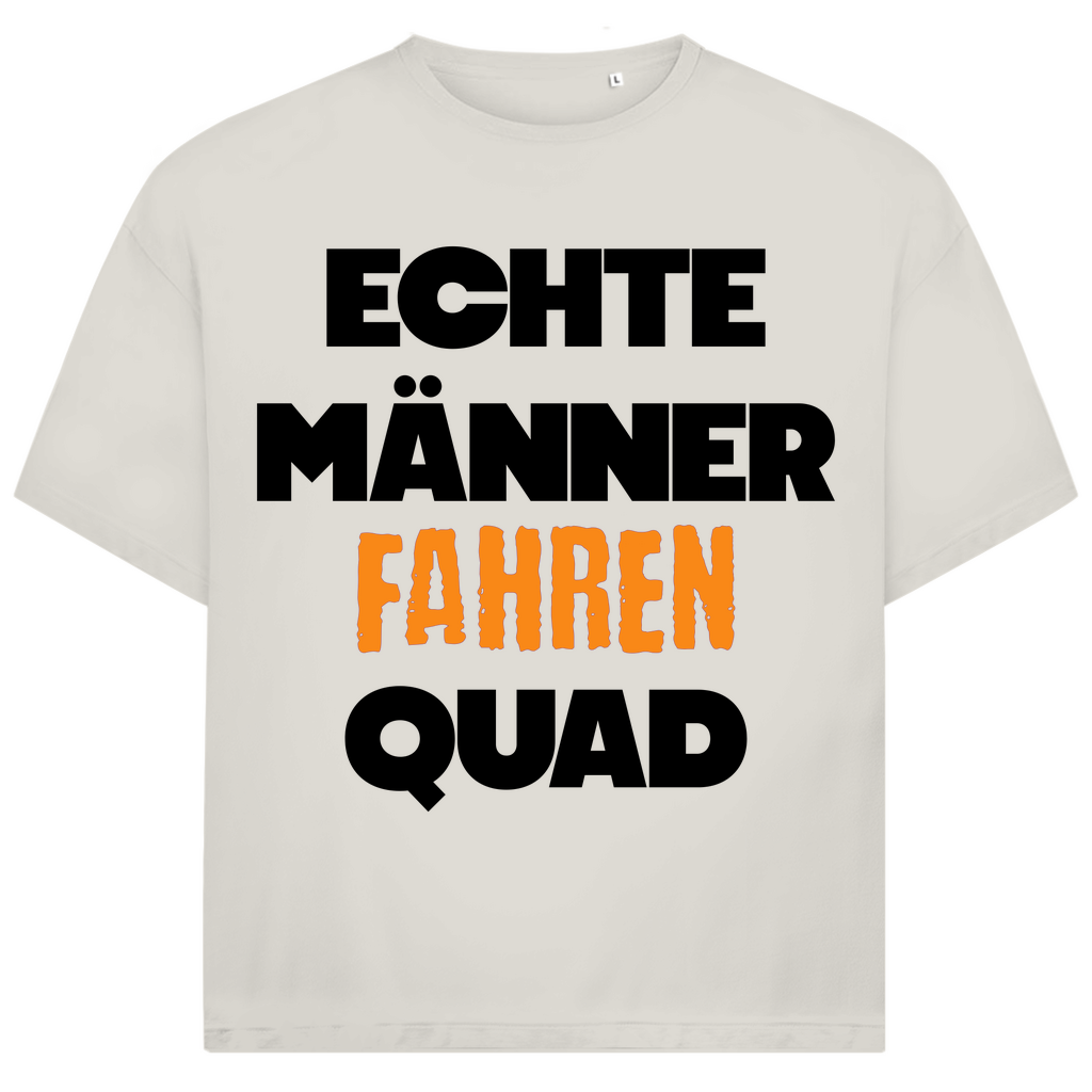 Unisex Jack and Jones Oversize T-Shirt Echte Männer fahren Quad