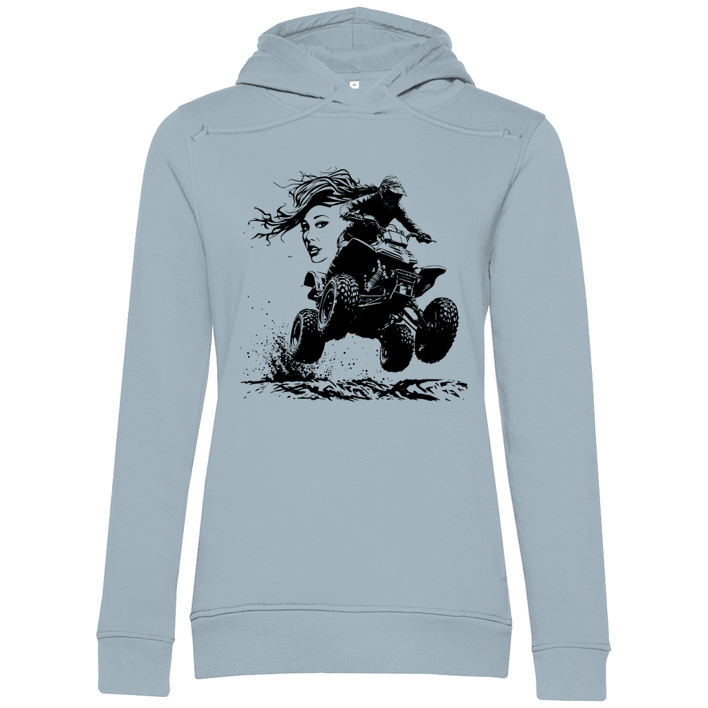 Sweat à capuche bio premium pour femme Quad FunLady