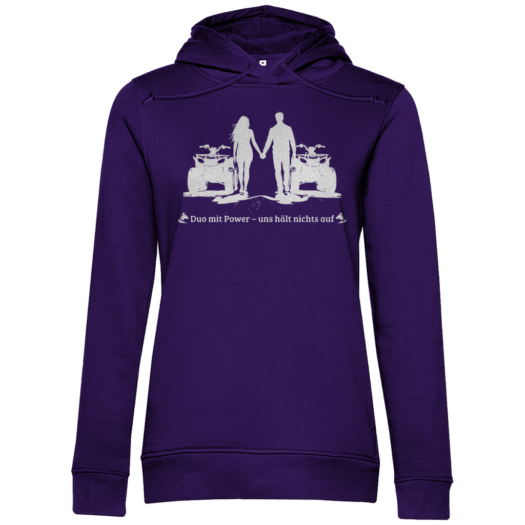 Sweat à capuche bio premium pour femme Quad Duo avec Power