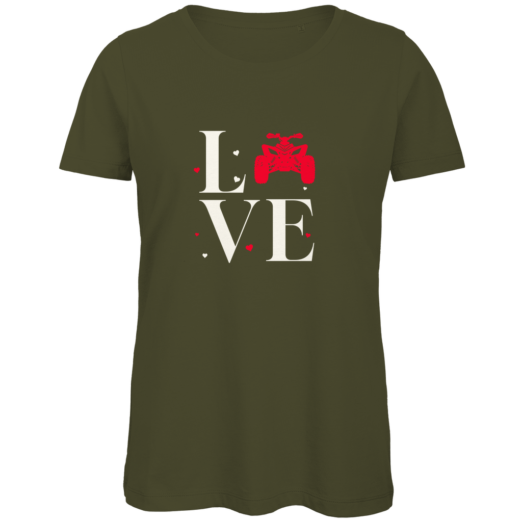 T-shirt bio premium pour femme Quad Love