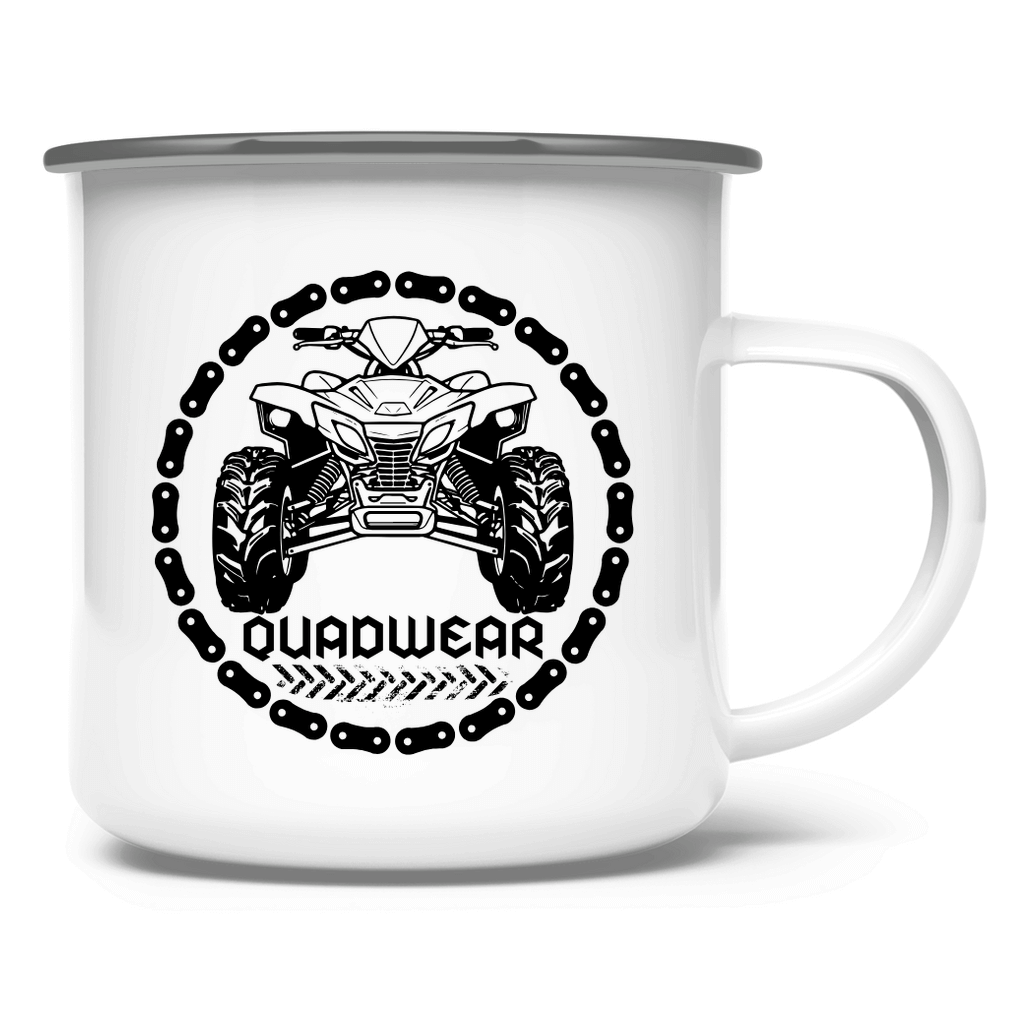 Emaille Tasse I Love Quad