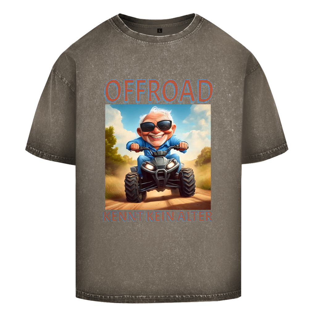 Oversize Washed T-Shirt Quad Offroad kennt kein Alter