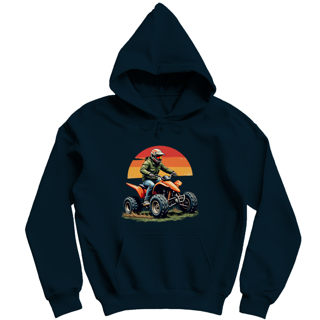 Herren Hoodie Quad Retro