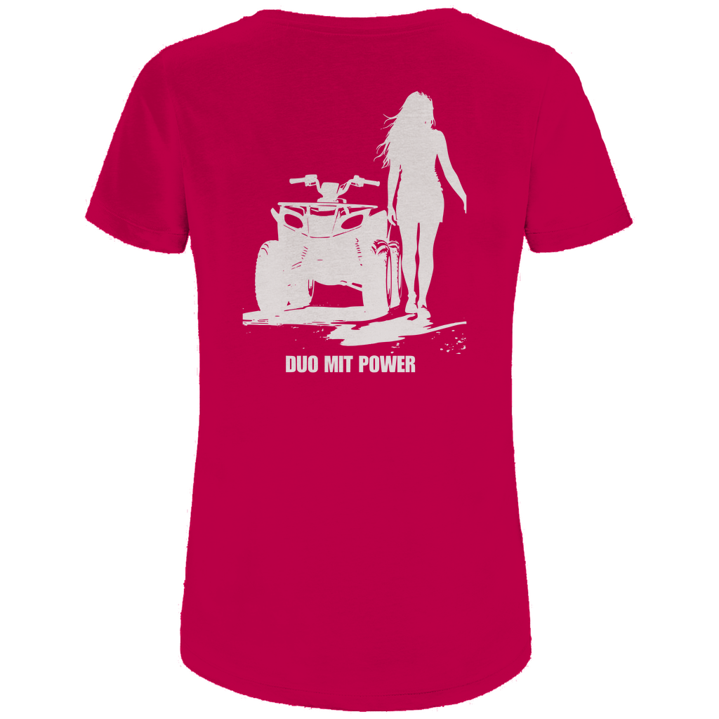 T-shirt bio premium pour femme Quad Couple Duo avec Power