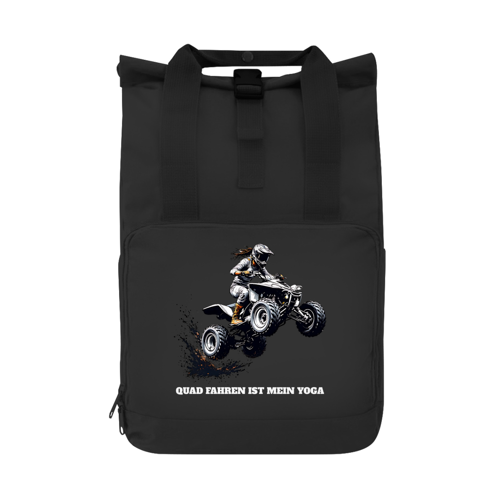 Le quad avec sac à dos est mon yoga