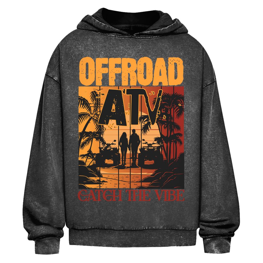Oversize Washed Hoodie Quad Offroad