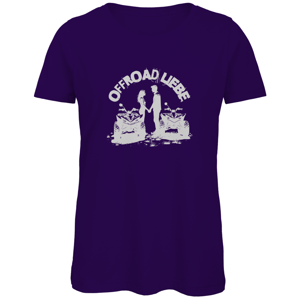 T-shirt bio premium pour femme, motif Quad Offroad Love