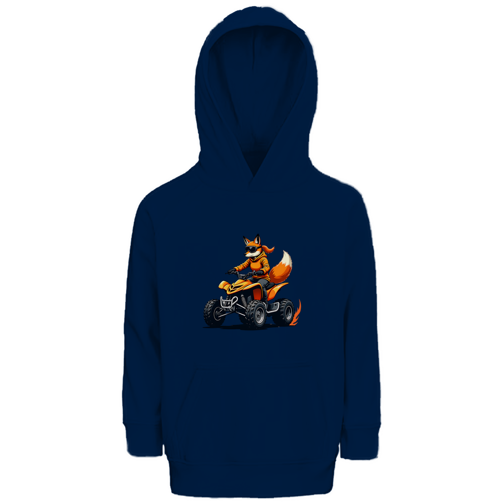 Kinder Premium Bio Hoodie Quad FuchsLady