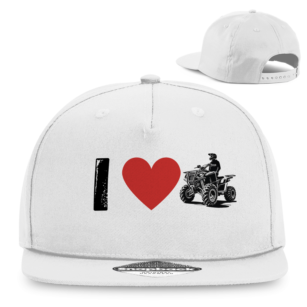 Snapback Rapper Cap I Love Quad