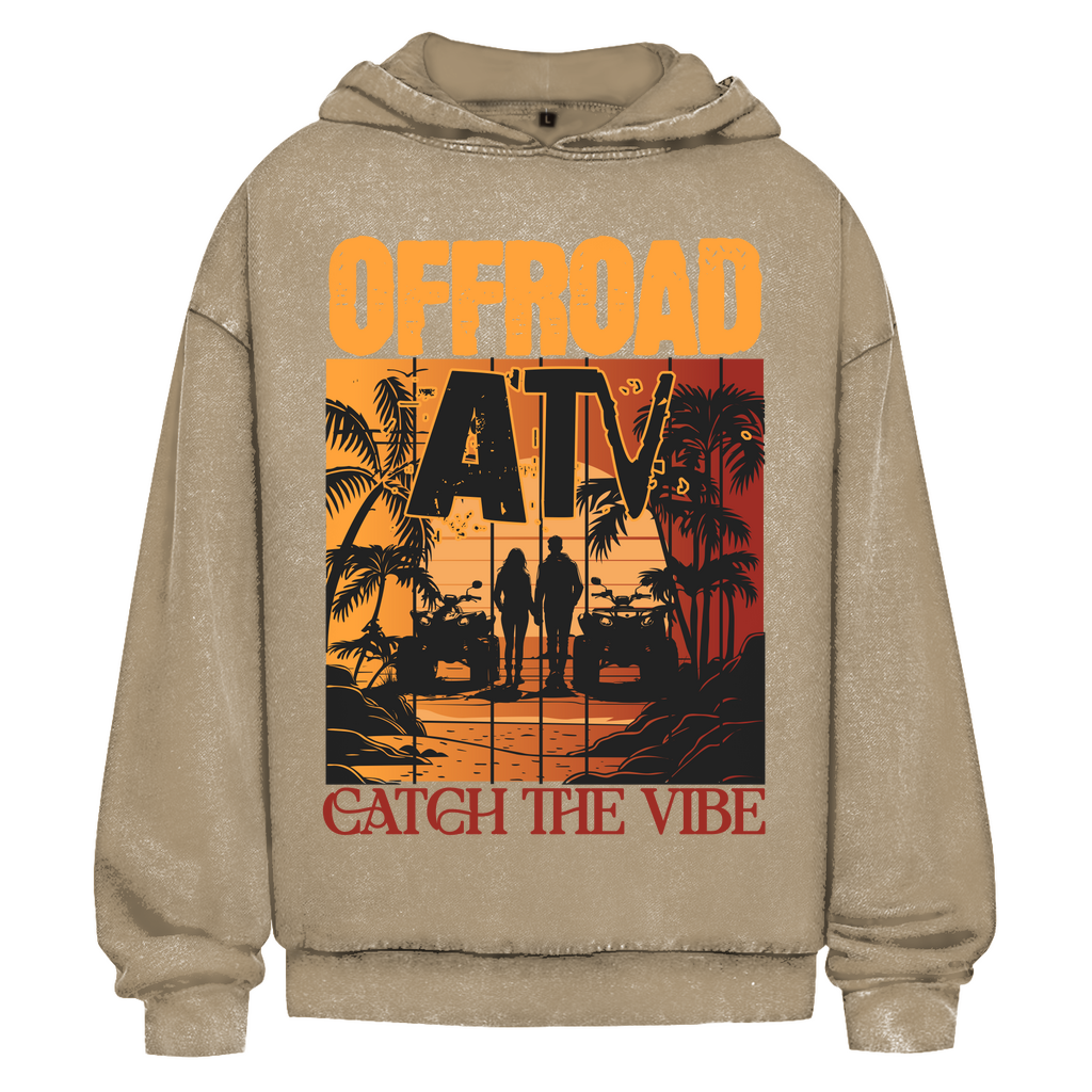 Oversize Washed Hoodie Quad Offroad