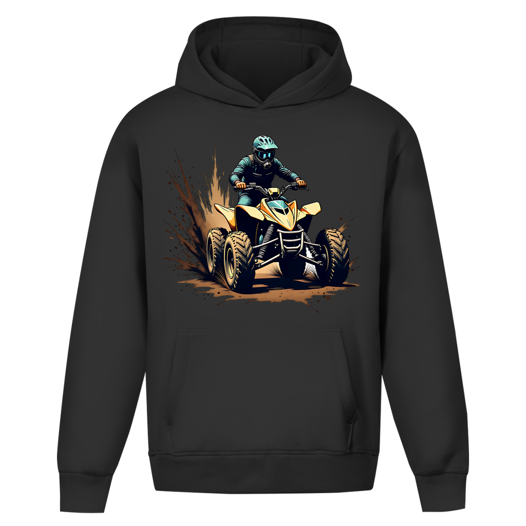 Sweat à capuche oversize sans cordon Quad Offroad