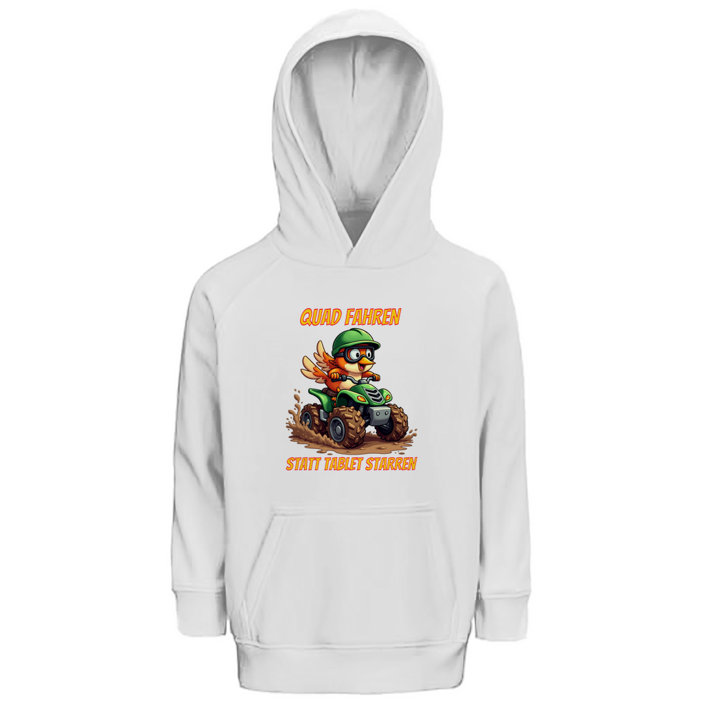 Sweat à capuche premium pour enfants Conduisez un quad au lieu de regarder votre tablette