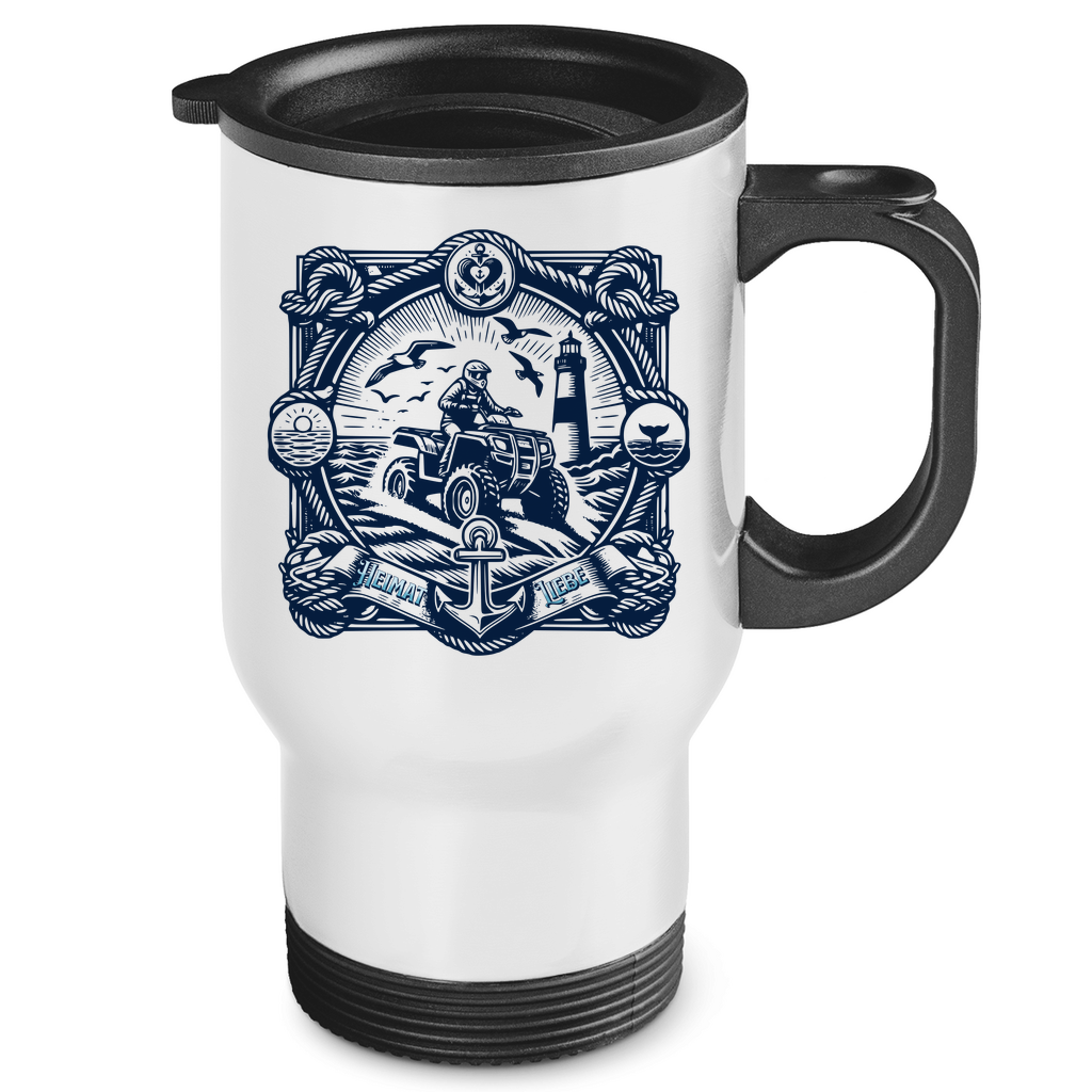 Mug isotherme en acier inoxydable Quad HeimatLiebe
