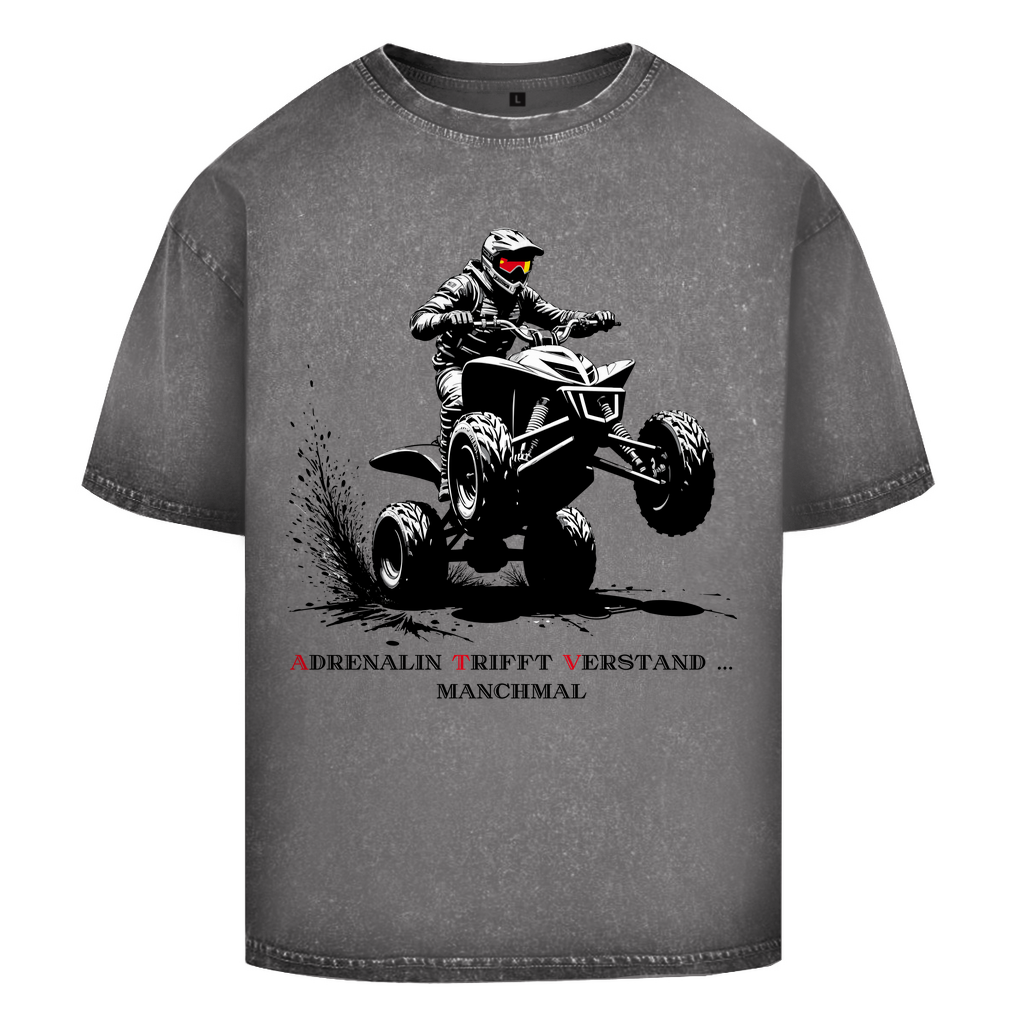 Oversize Washed T-ShirtAdrenaline trifft Verstand...manchmal