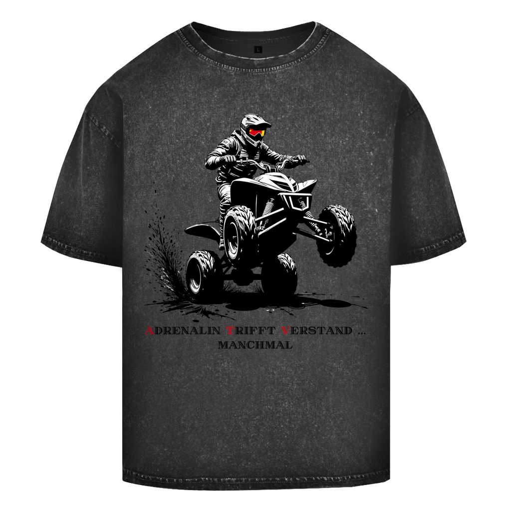 Oversize Washed T-ShirtAdrenaline trifft Verstand...manchmal