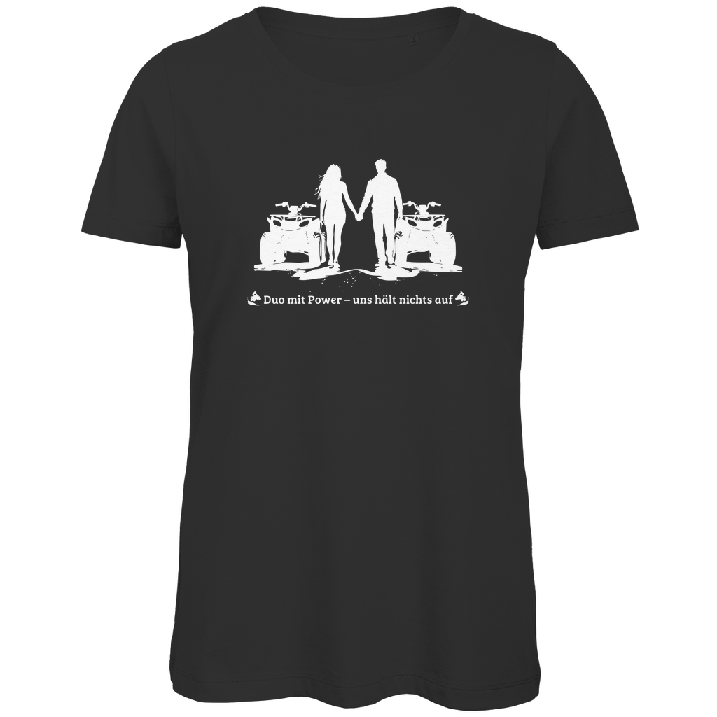 T-shirt bio premium pour femme Quad Duo avec Power