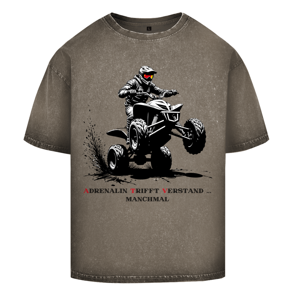 Oversize Washed T-ShirtAdrenaline trifft Verstand...manchmal