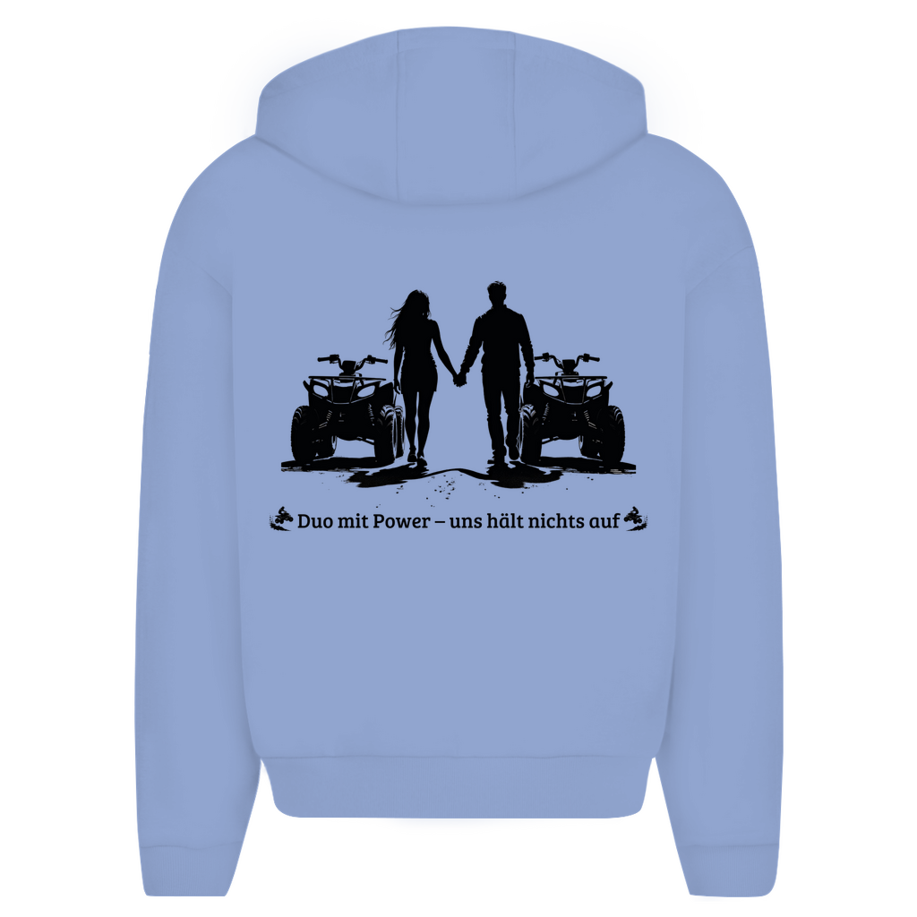 Oversize zipper hoodie Quad Duo with power