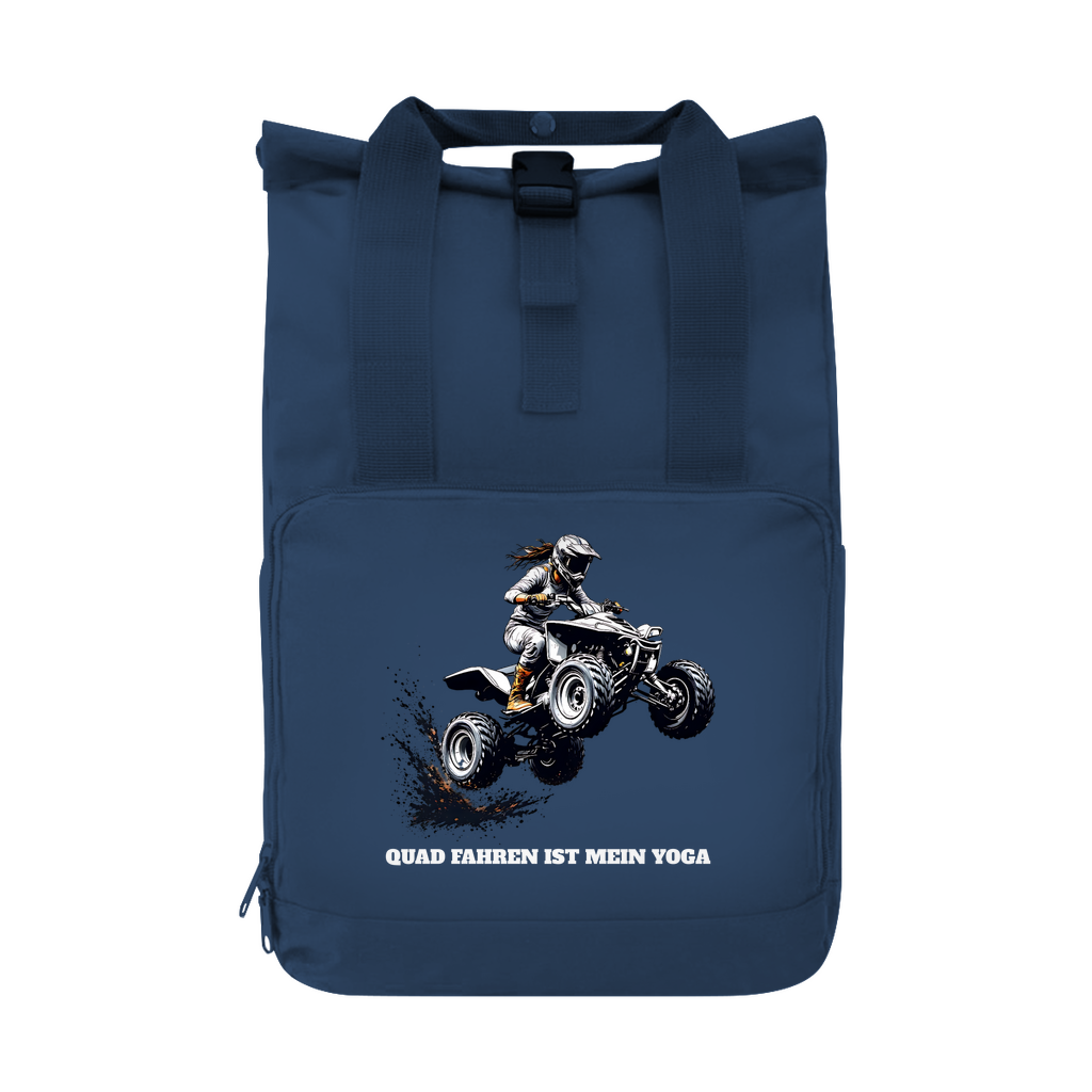 Le quad avec sac à dos est mon yoga