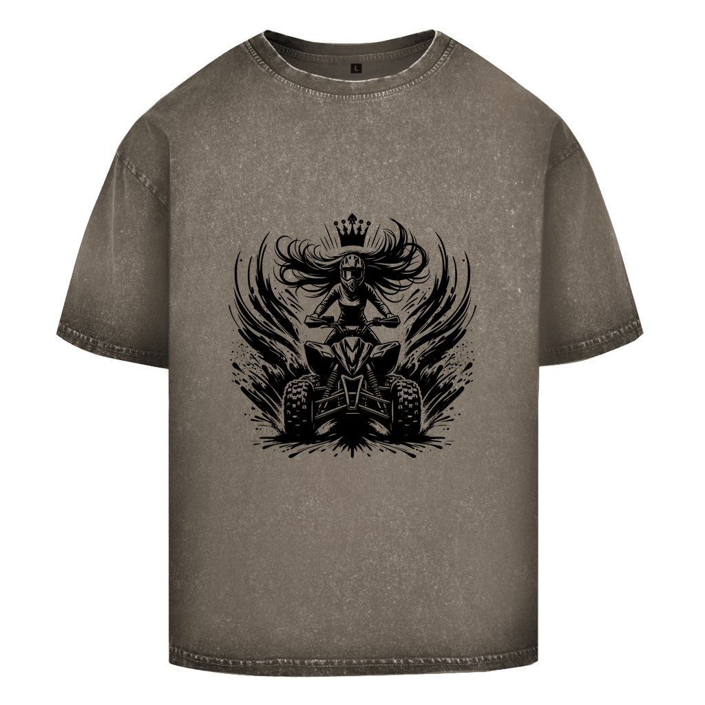 Oversize Washed T-Shirt Quad Princess