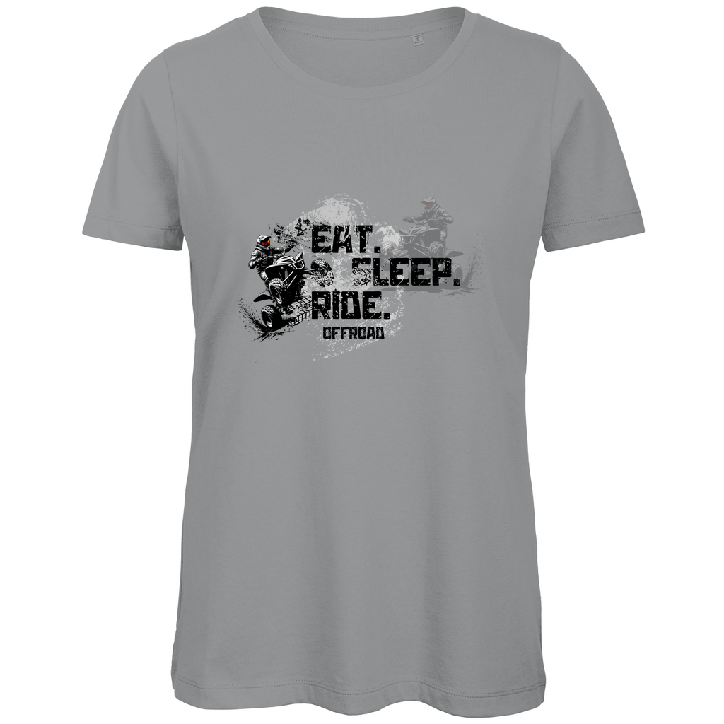 T-shirt bio premium pour femme Quad Eat Sleep Ride