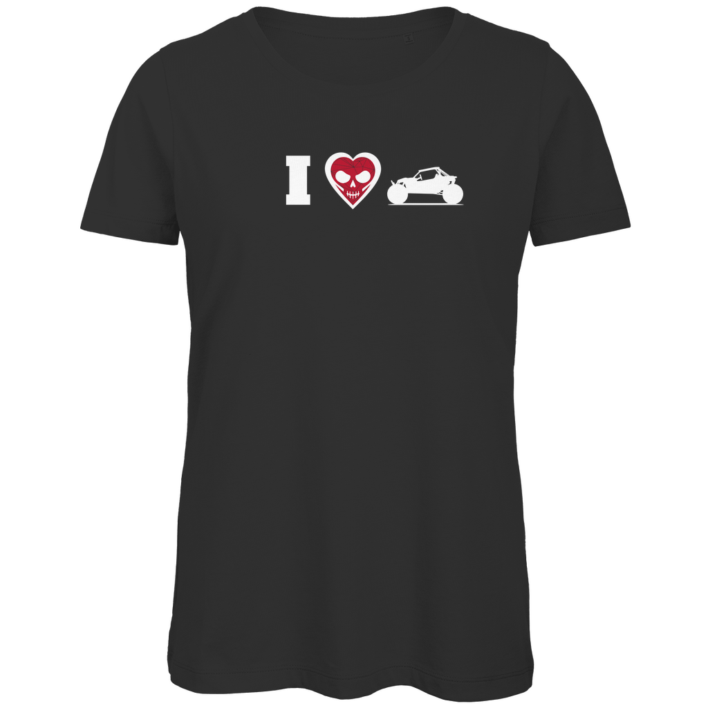 T-shirt bio premium pour femme « J'aime les poussettes »
