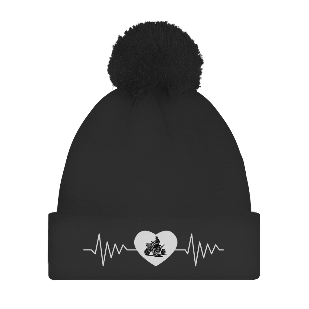 Bonnet à pompon Quad Herzline