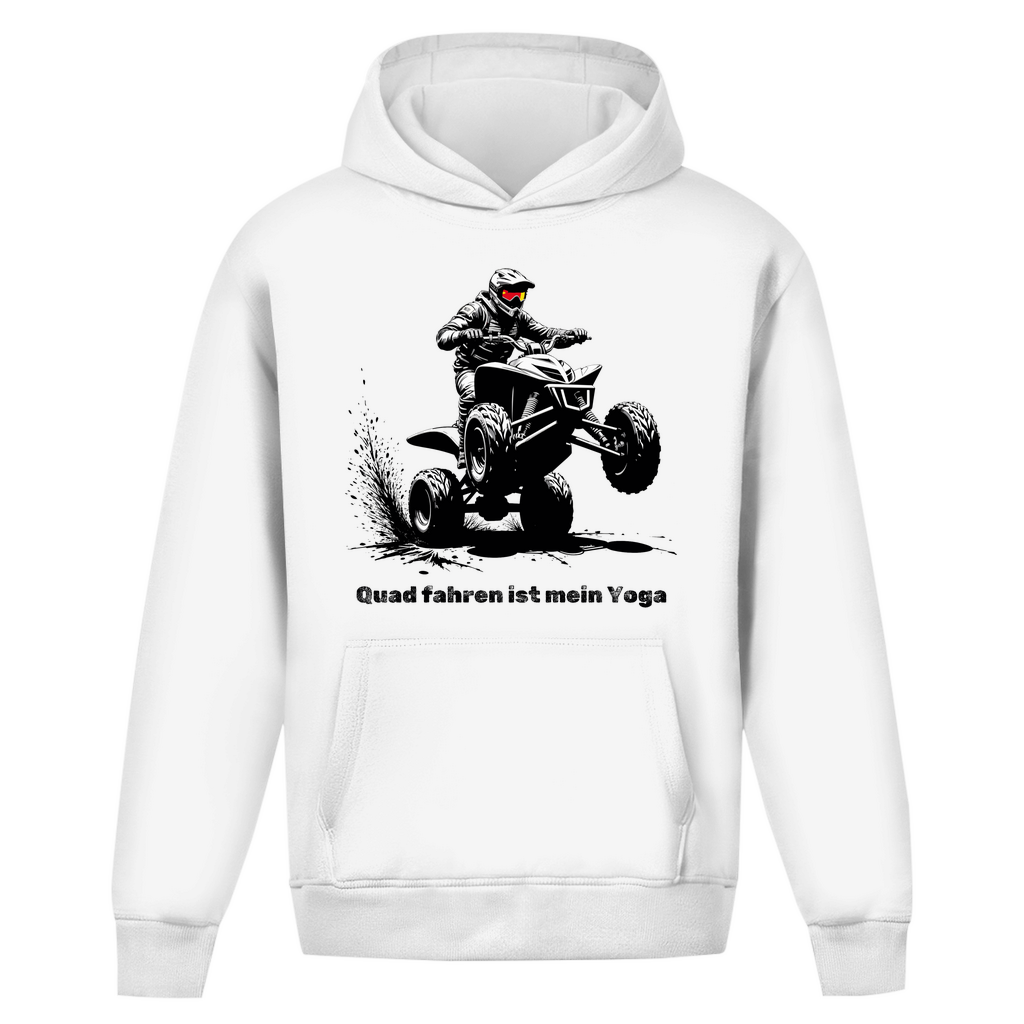 Oversize Hoodie Ohne Kordel Quad fahren ist mein Yoga