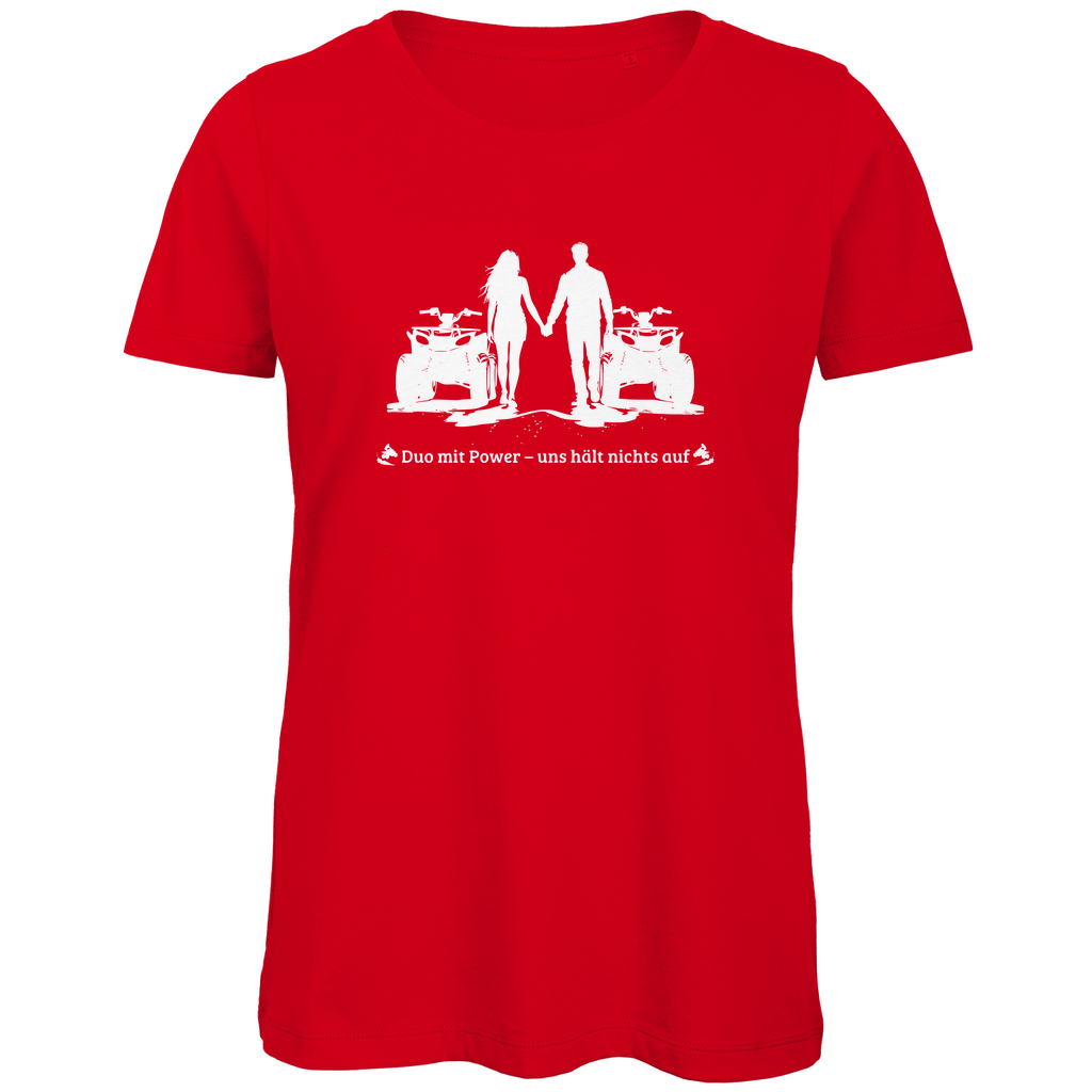 T-shirt bio premium pour femme Quad Duo avec Power