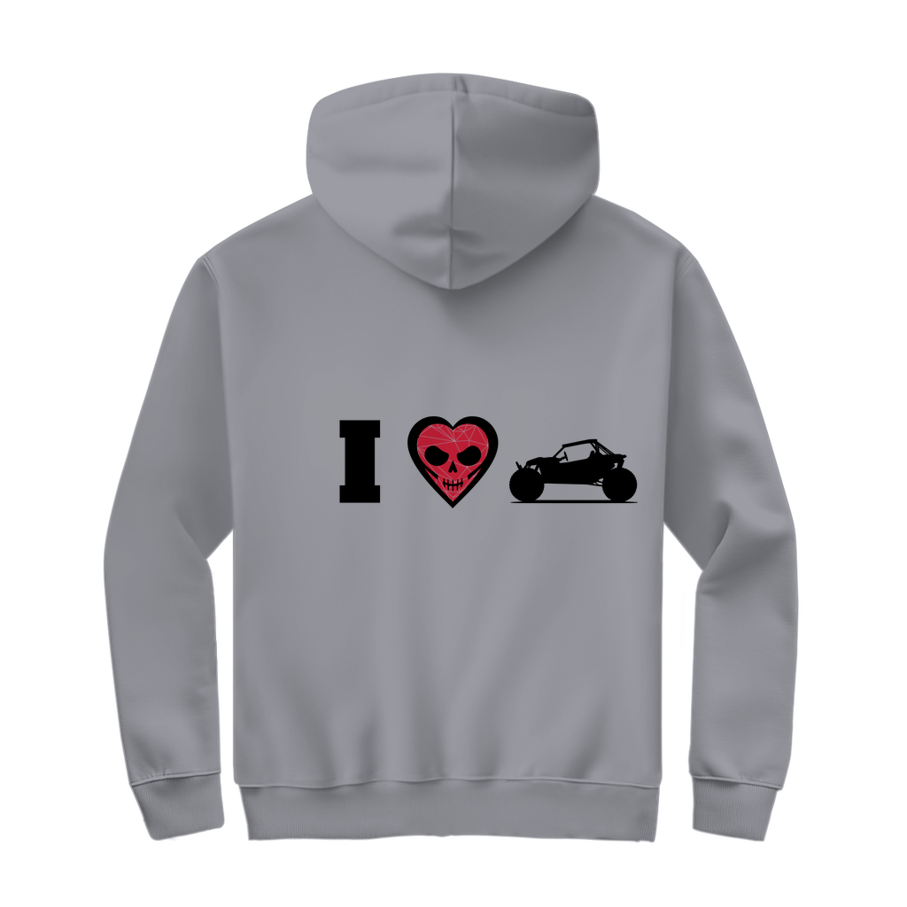 Sweat à capuche zippé unisexe I Love Buggy