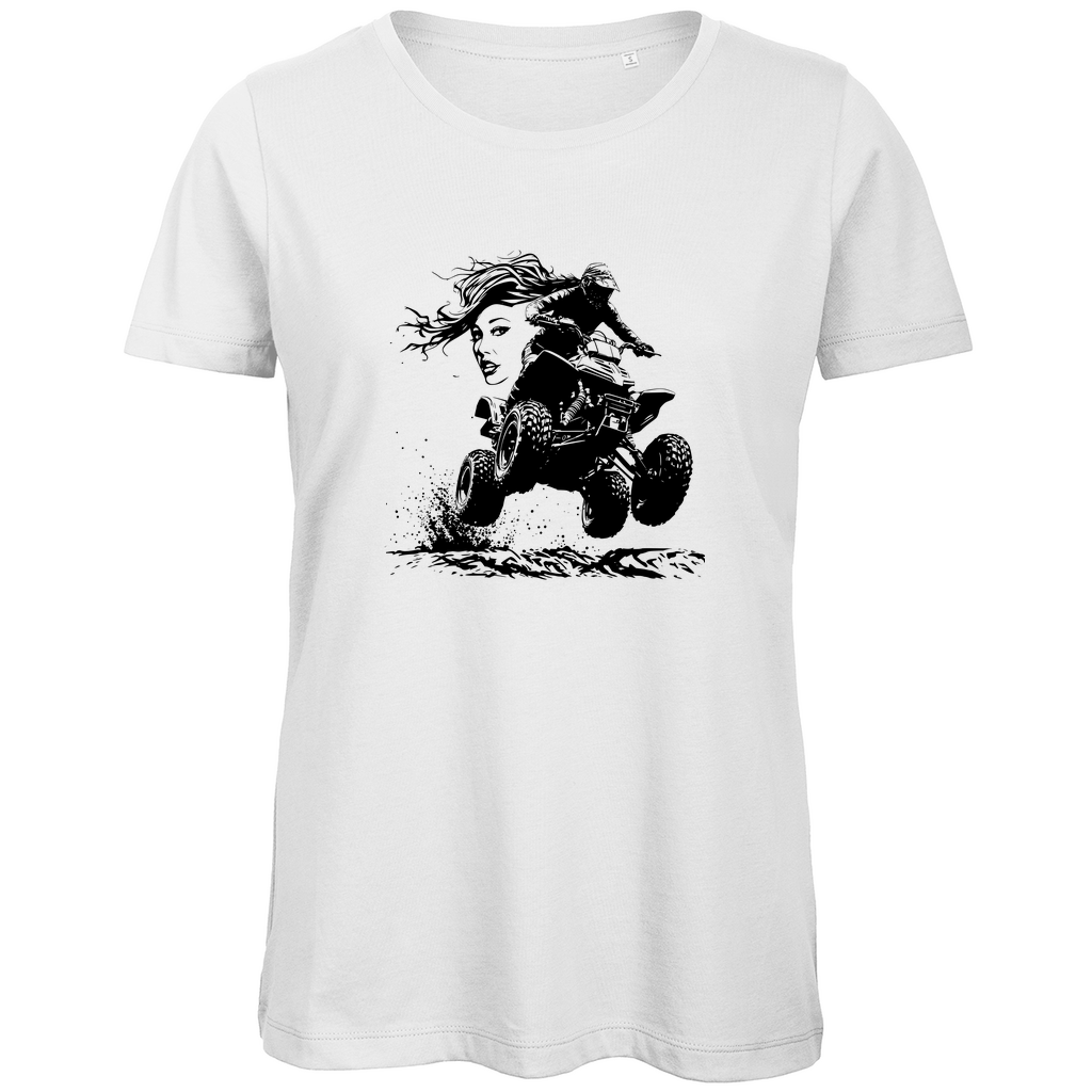 Damen Premium Bio T-Shirt Quad FunLady