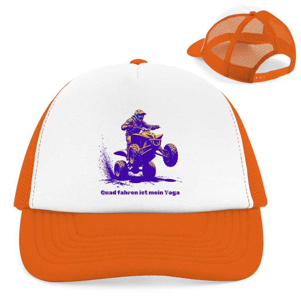 Casquette de camionneur rétro Le quad est mon yoga