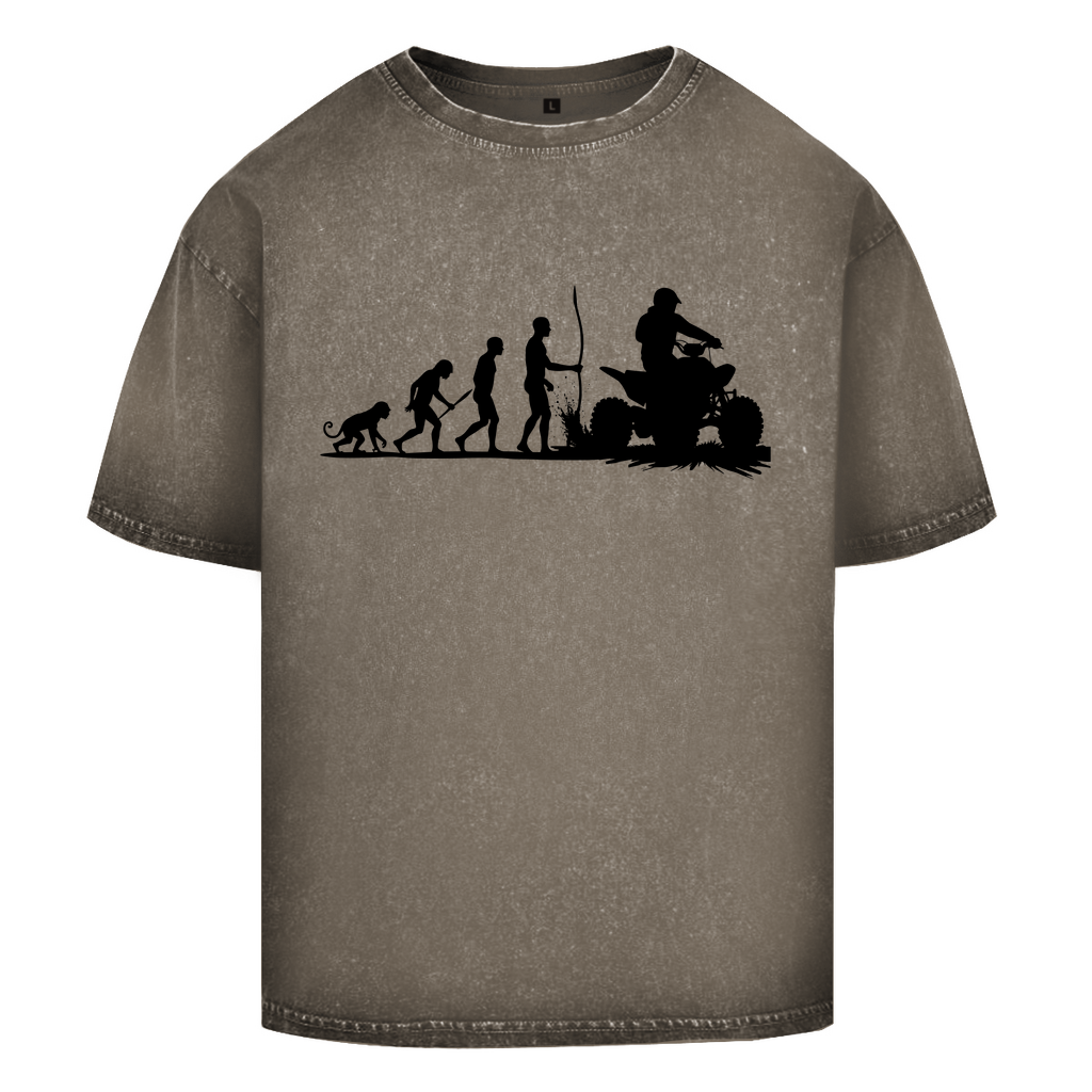T-shirt délavé surdimensionné Quad Evolution