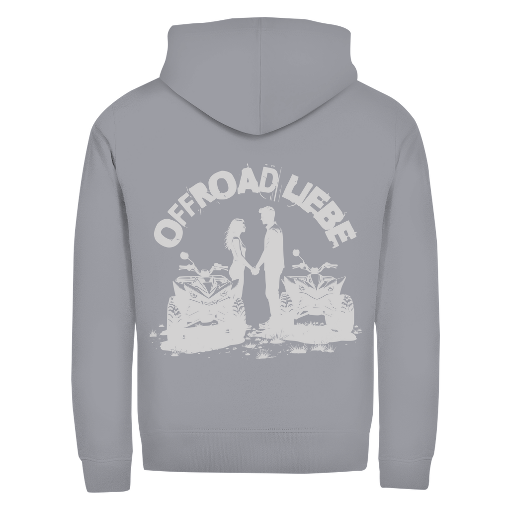 Sweat à capuche zippé unisexe Quad Offroad Love