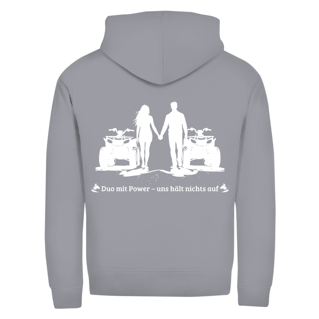 Unisex Zipper Hoodie Quad Duo mit Power