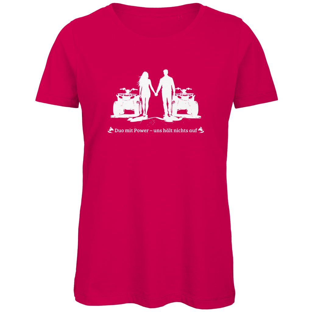 T-shirt bio premium pour femme Quad Duo avec Power
