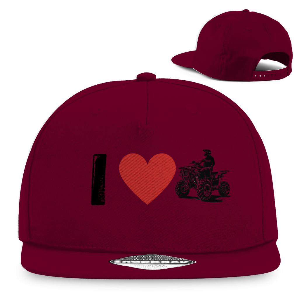 Snapback Rapper Cap I Love Quad
