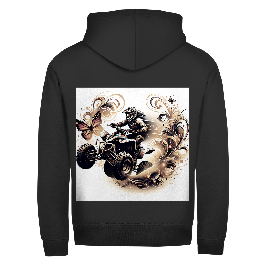 Unisex Zipper Hoodie Quad Butterfly