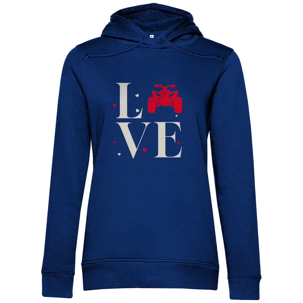 Sweat à capuche bio premium pour femme Quad Love