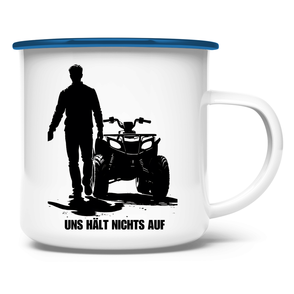 Emaille Tasse Duo mit Power