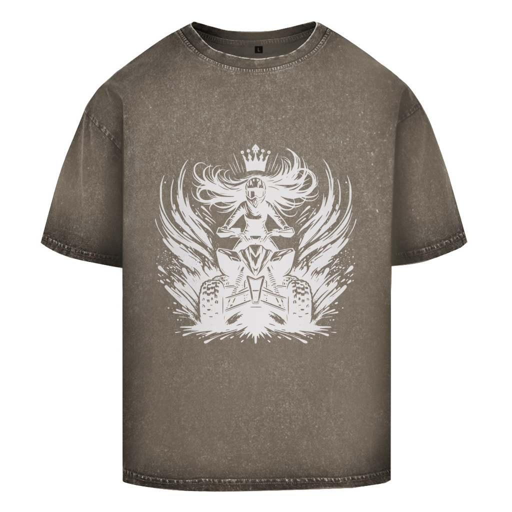 Oversize Washed T-Shirt Quad Princess