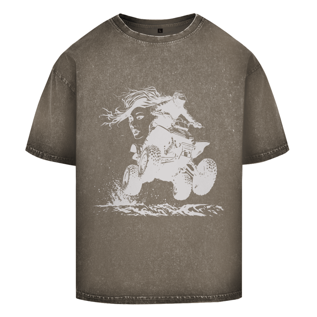 Oversize Washed T-Shirt Quad FunLady