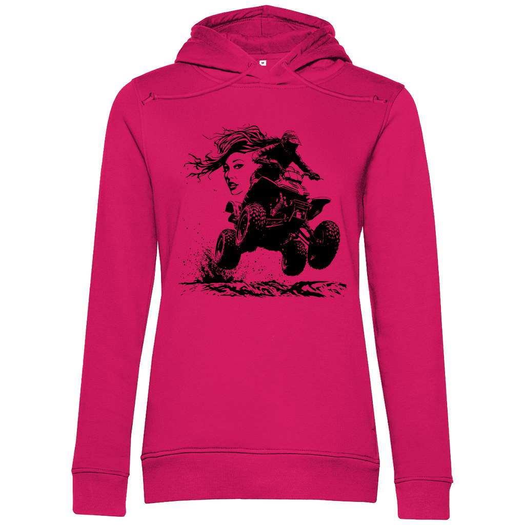 Sweat à capuche bio premium pour femme Quad FunLady
