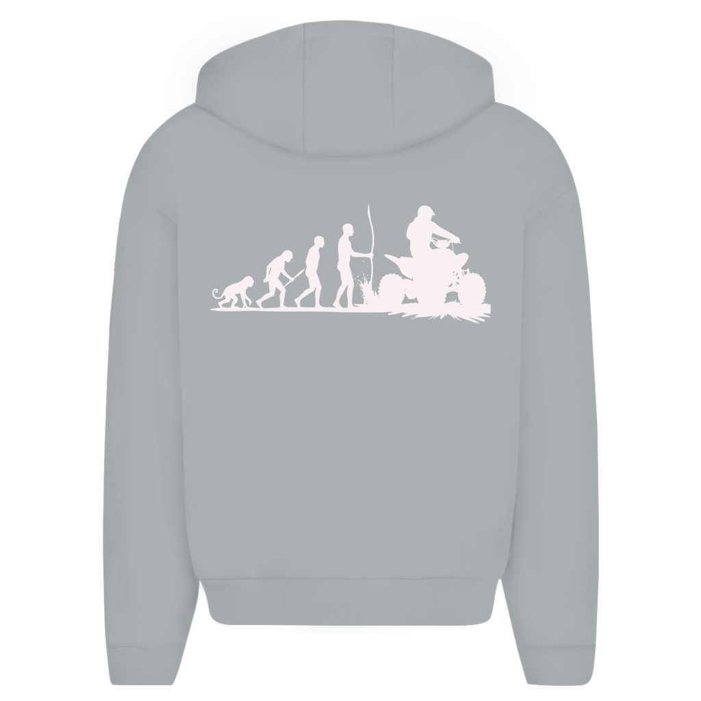 Oversized zipper hoodie Quad Evolution