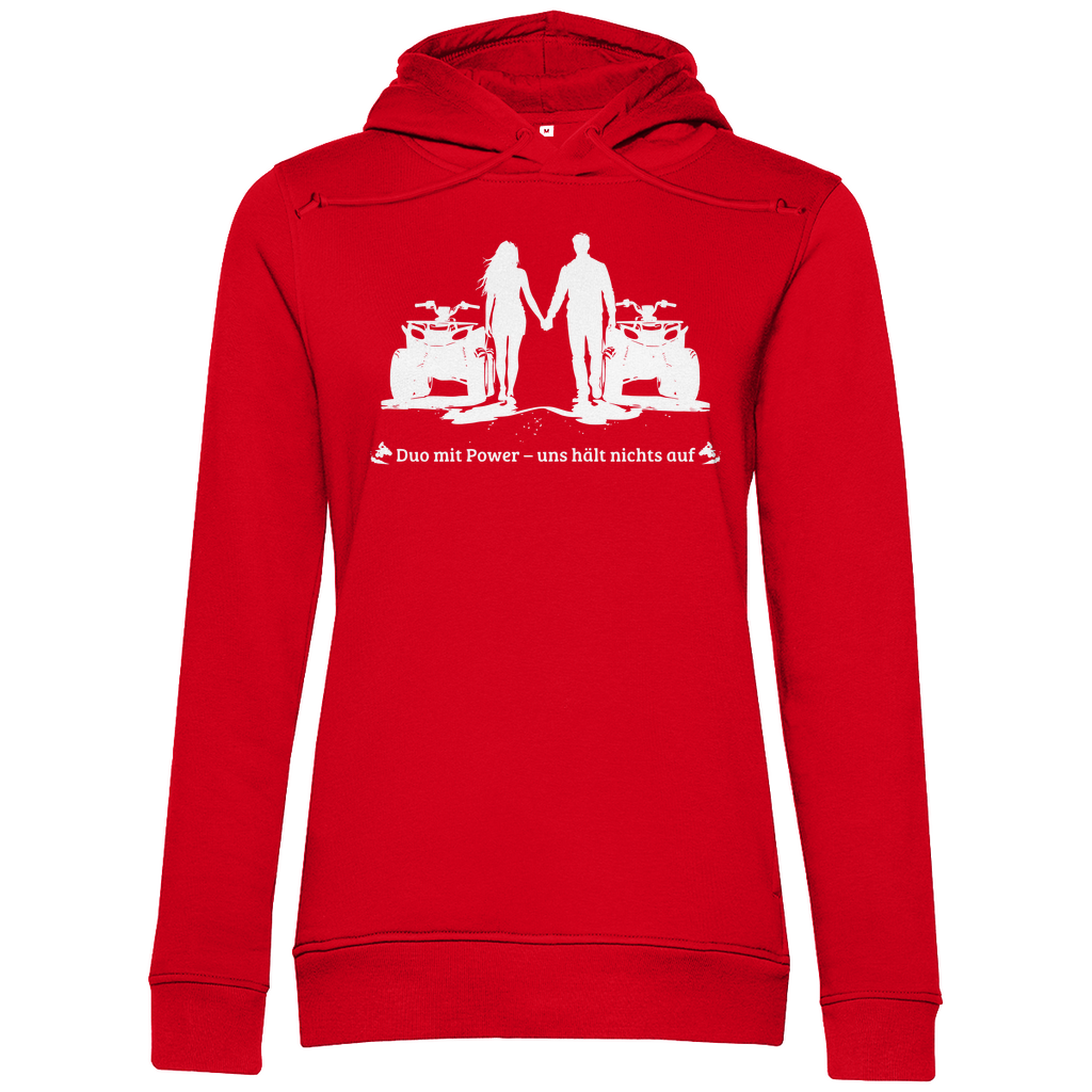 Sweat à capuche bio premium pour femme Quad Duo avec Power
