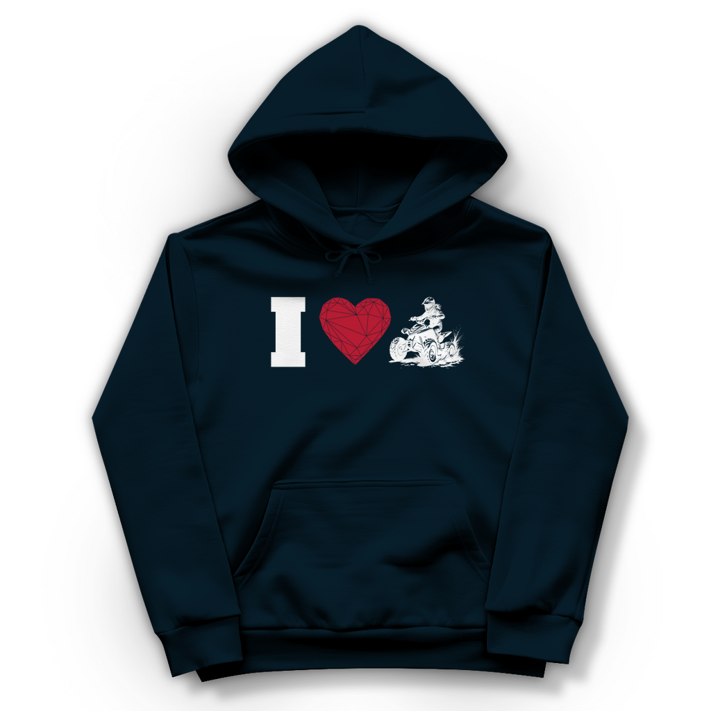 Damen Hoodie I Love Quad