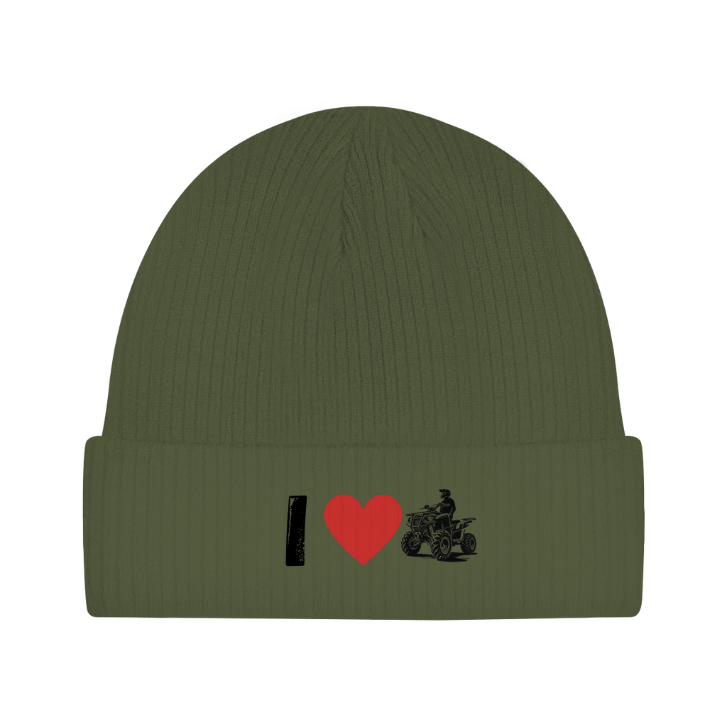 Organic cotton hat I Love Quad